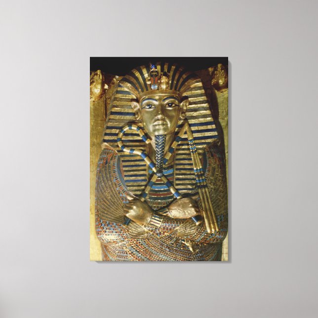 Innermost coffin of Tutankhamun Canvas Print (Front)
