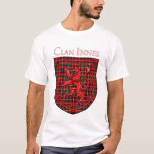 Innes Tartan Scottish Plaid Lion Rampant T-Shirt