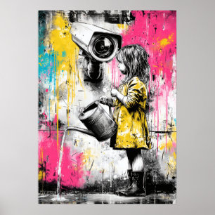 Innocence and Observation Contemporary Conceptual  Poster