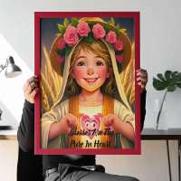 Innocence Captured: Little Girl Tenderly Holding H