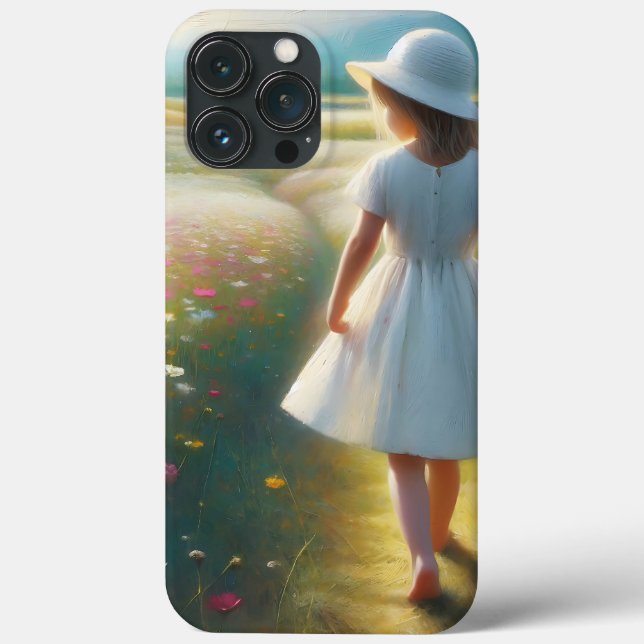 Innocence in Bloom, A Walk Through the Flowers Case-Mate iPhone Case (Back)