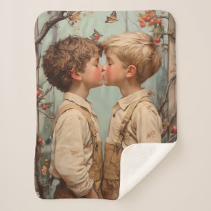 Innocence in Bloom Sherpa Blanket