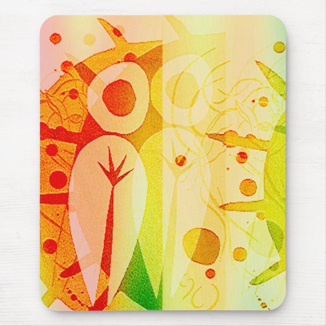 Innocence in Extremis Pastel Grunge Mouse Pad (Front)