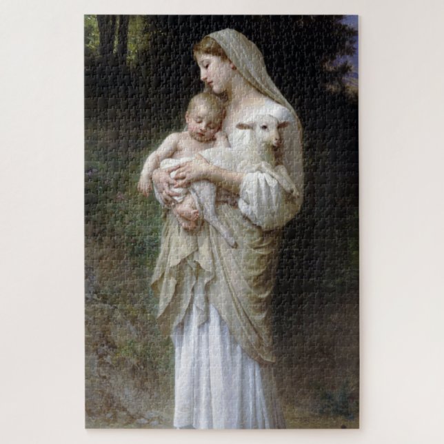 Innocence (Madonna and Child), Bouguereau Jigsaw Puzzle (Vertical)