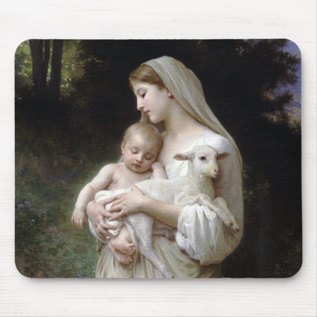 Innocence (Madonna and Child), Bouguereau Mouse Pad (Front)