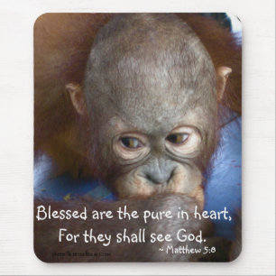 Innocent Baby "Blessed are the pure in heart" Mouse Pad