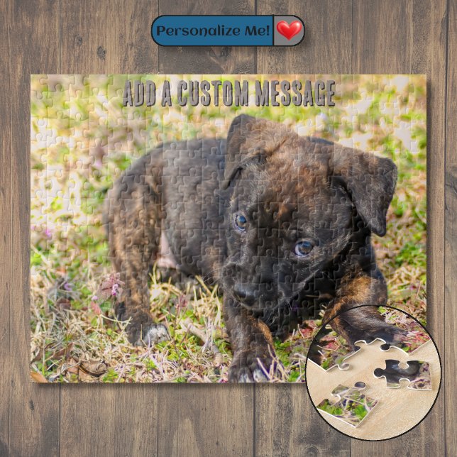 Innocent Brindle Puppy Jigsaw Puzzle (Innocent Brindle Puppy Jigsaw Puzzle)