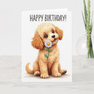 Innocent Dog Birthday Card