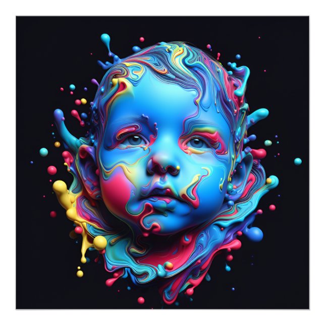 Innocent Dreams - AI At Work Photo Print (Front)