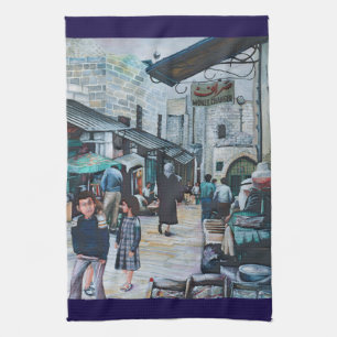 Innocent Eyes of Old Jerusalem Kitchen Towel