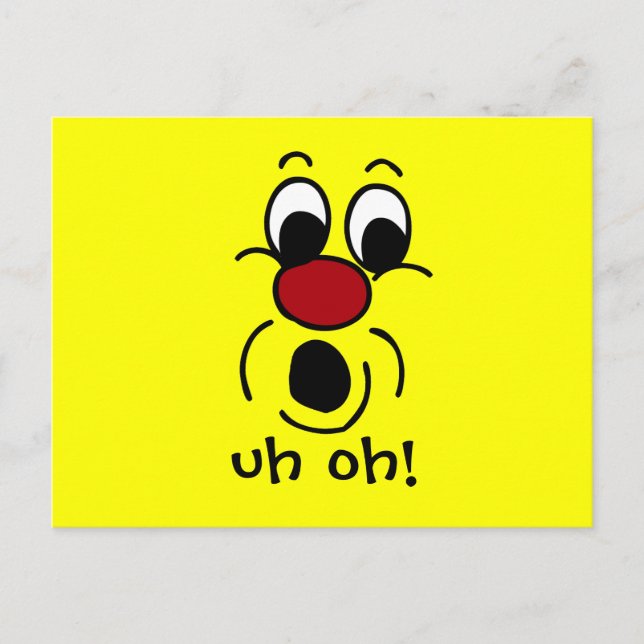 Innocent Face Grumpey Postcard (Front)