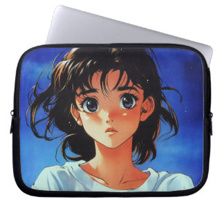 Innocent Gaze Anime Girl Laptop Sleeve
