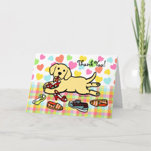 Innocent jaune Labrador Merci de chiot