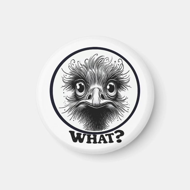 "Innocent Ostrich" What Magnet (Front)