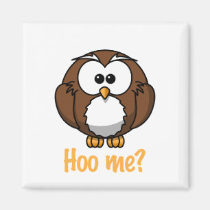 Innocent Owl - "Hoo Me?" Magnet