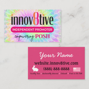Innov8tive Posh tie dye business card design