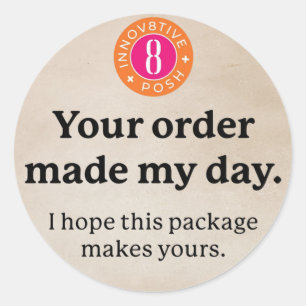 Innov8tive Posh your order sticker