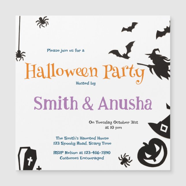 “Innovation” Adult Halloween Party Invitation  (Front)