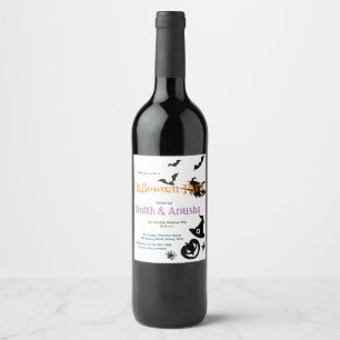 Innovation Adult Halloween Party  Wine Label