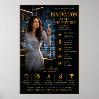 Innovation Creates The Future – Office Poster