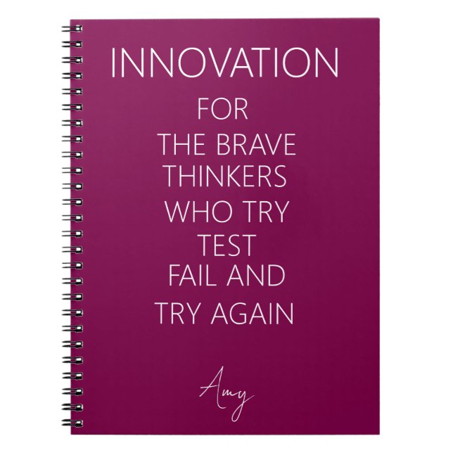Innovation Journal for Company Event (Front)