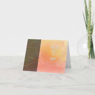 Innovative Horizontal Abstract Thank you Cards 