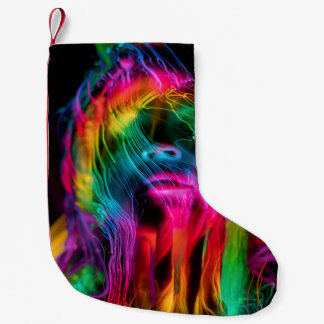 Innovative Lightpainting Portrait Art Technique Small Christmas Stocking