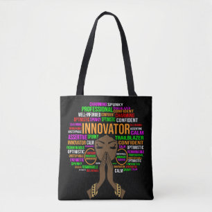 Innovator black mom Christian ma woman melanin mot Tote Bag