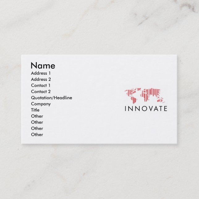 INNOVENT les cartes de visite (Devant)