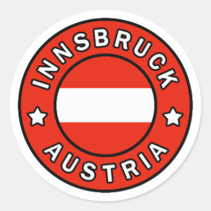 Innsbruck Austria Classic Round Sticker