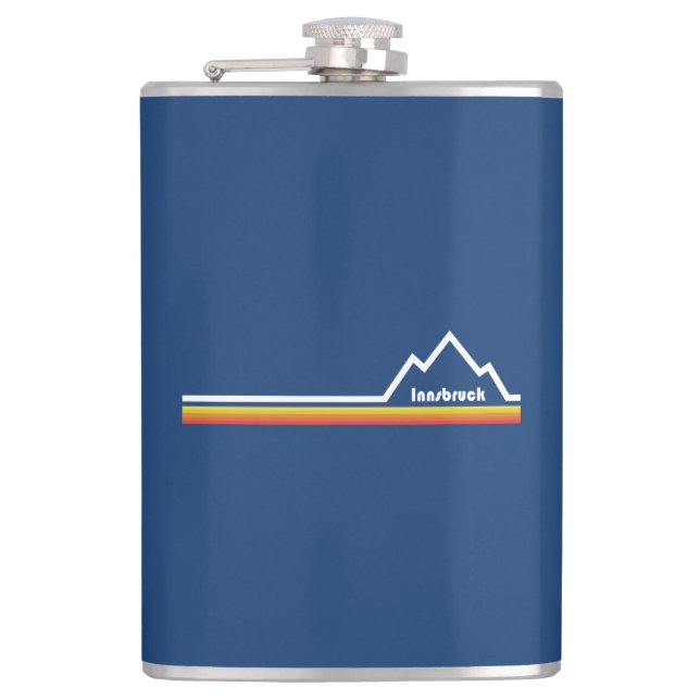 Innsbruck, Austria Hip Flask (Front)