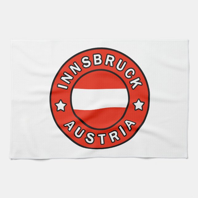 Innsbruck Austria Kitchen Towel (Horizontal)