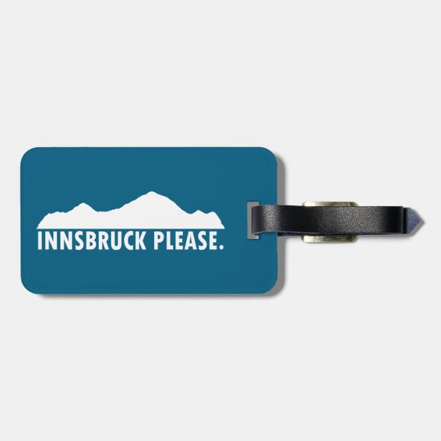 Innsbruck Austria Please Luggage Tag (Back Horizontal)