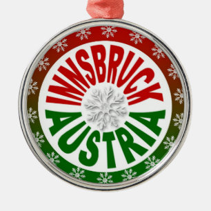 Innsbruck Austria red green ornament