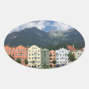 Innsbruck Austria’s city in Tyrol  Oval Sticker
