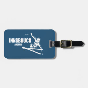 Innsbruck Austria Skier Luggage Tag