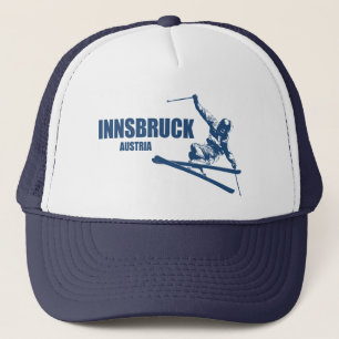 Innsbruck Austria Skier Trucker Hat