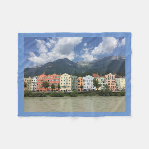 Innsbruck, city in the Alps  Fleece Blanket