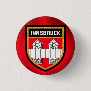 Innsbruck Flag 1 Inch Round Button
