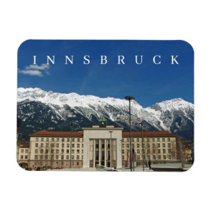 Innsbruck Liberation Memorial view fridge magnet