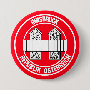Innsbruck Round Emblem 3 Inch Round Button