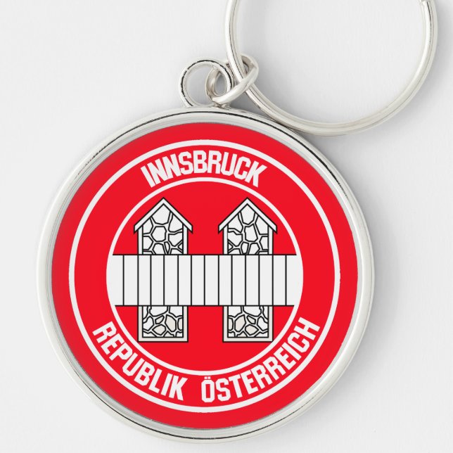 Innsbruck Round Emblem Keychain (Front)
