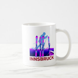 Innsbruck skiing &amp; snowboarding retro 90s coffee mug