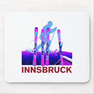Innsbruck skiing & snowboarding retro 90s mouse pad