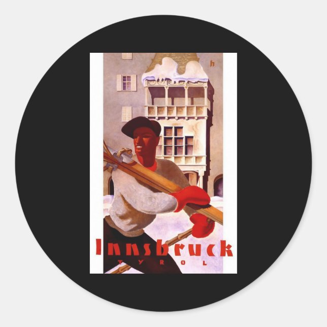 Innsbruck Tyrol Austria Classic Round Sticker (Front)