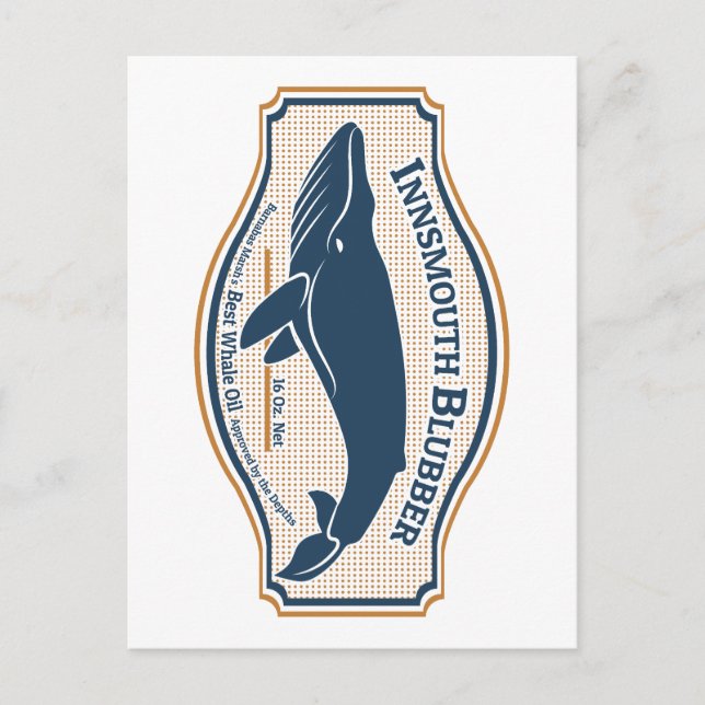 Innsmouth Blubber Whale Oil Postcard (Front)