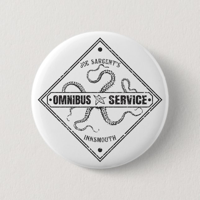 Innsmouth Bus Service Joe Sargent 2 Inch Round Button (Front)