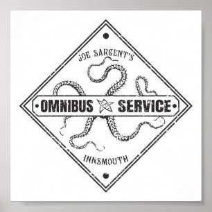Innsmouth Bus Service Joe Sargent Poster