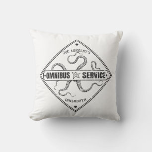 Innsmouth Bus Service Joe Sargent Throw Pillow