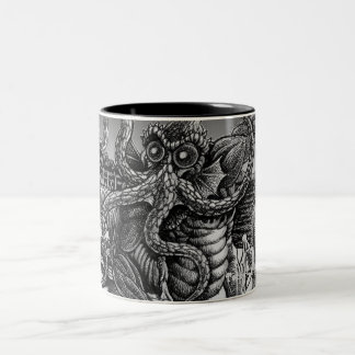 Innsmouth Deep One returning to R'lyeh Two-Tone Coffee Mug